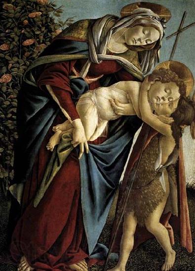 BOTTICELLI, Sandro Madonna and Child and the Young St John the Baptist Spain oil painting art